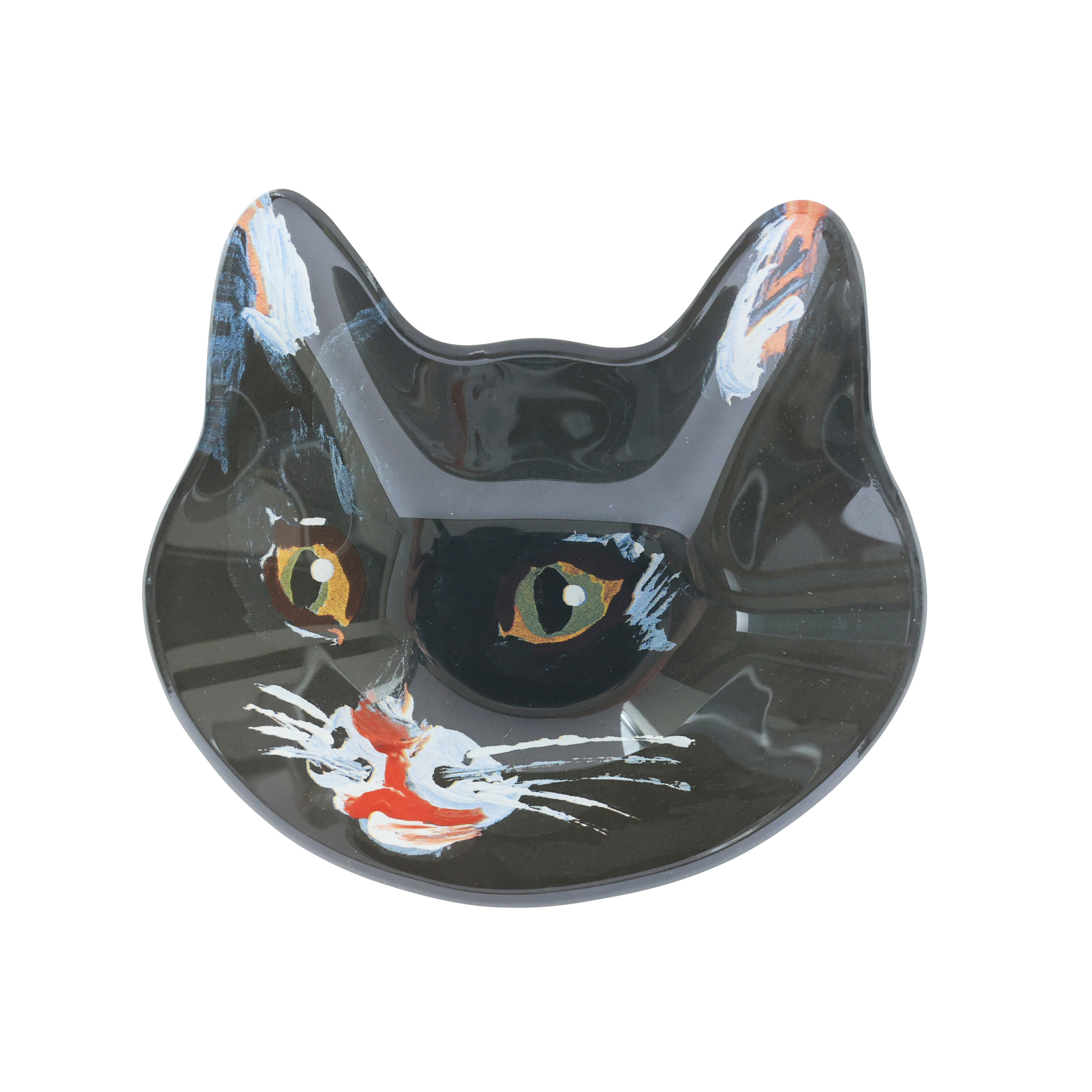 Nathalie Lete Cat face glass plate Maya | 8000000works | エイト
